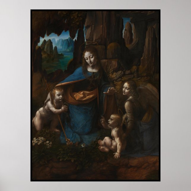 Madonna von den Steinen"Jungfrau Mary, baby Jesus, Poster (Vorne)