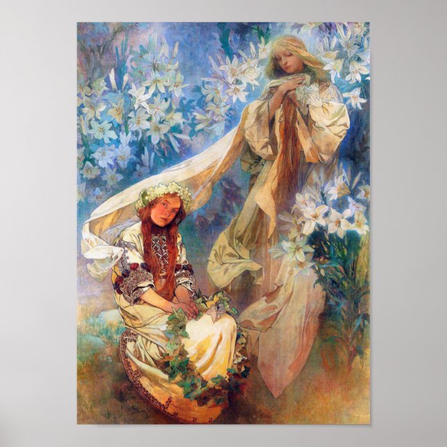 Madonna von der Lüge, Mucha Poster (Vorne)