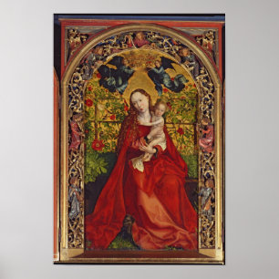 Madonna von der Rose Bower, 1473 Poster