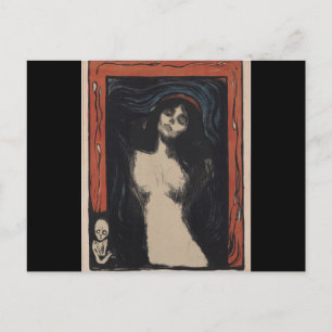 Madonna von Edvard Munch, symbolischer Maler Postkarte