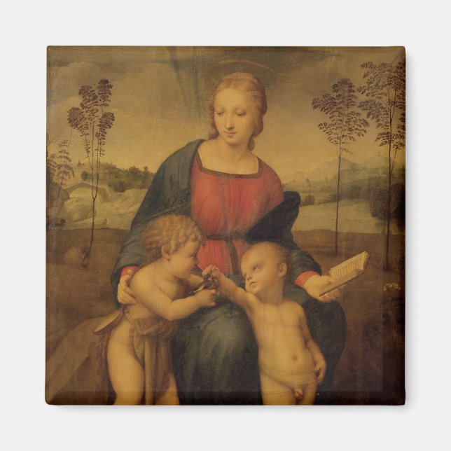 Madonna von Goldfinch, c.1506 Magnet (Vorne)