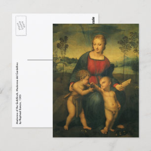 Madonna von Goldfinch von Raphael Sanzio Postkarte