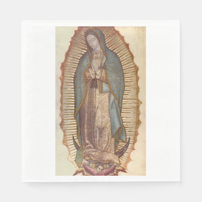 Madonna von Guadalupe (Nuestra Señora) (Virgen) Serviette (Vorderseite)
