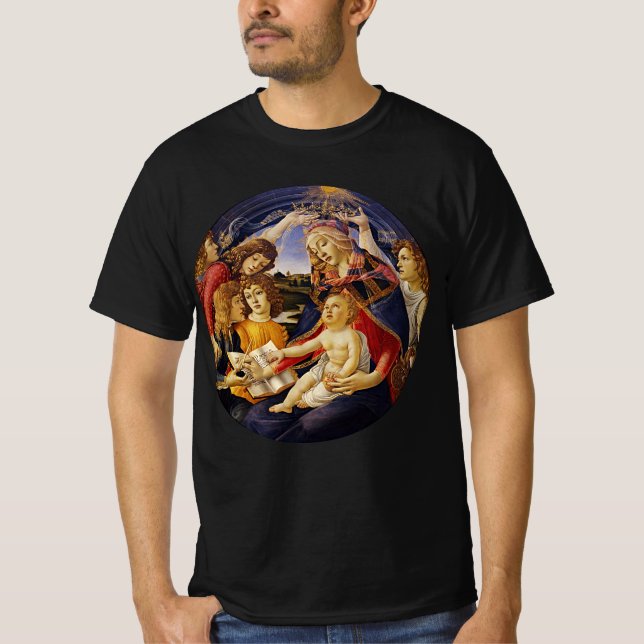 Madonna von Magnificat von Sandro Botticelli T-Shirt (Vorderseite)