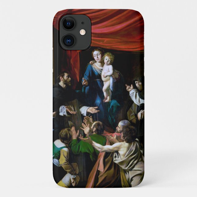 Madonna von Rosary, Caravaggio Case-Mate iPhone Hülle (Rückseite)