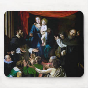 Madonna von Rosary, Caravaggio Mousepad