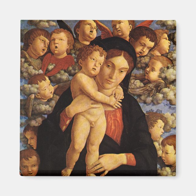 Madonna von Tscherubim von Andrea Mantegna Magnet (Vorne)