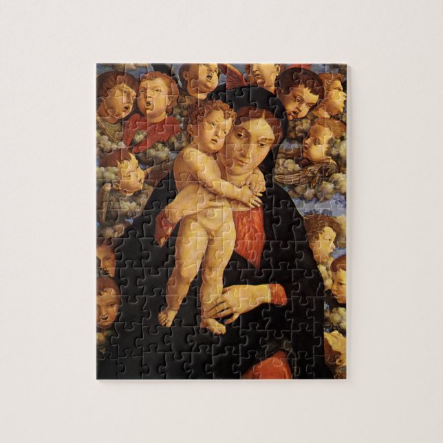 Madonna von Tscherubim von Andrea Mantegna Puzzle (Vertikal)