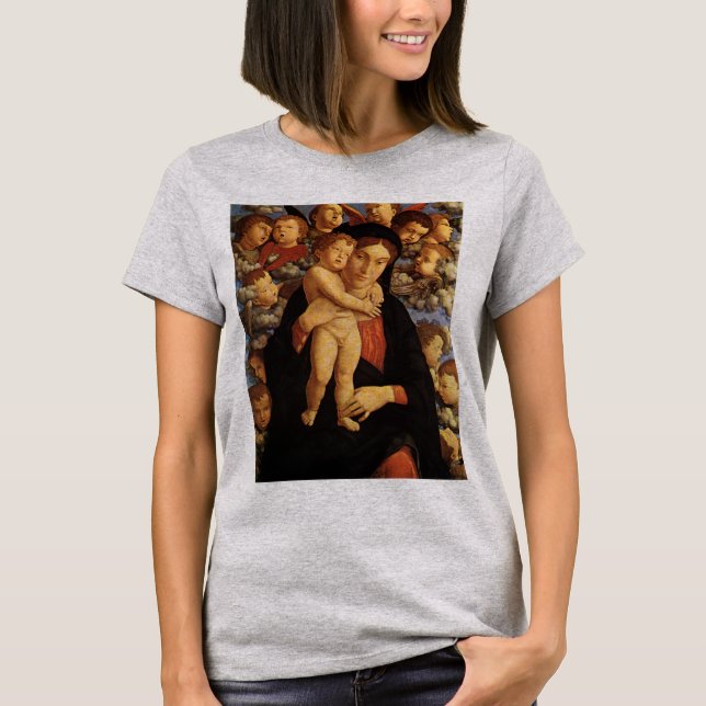 Madonna von Tscherubim von Andrea Mantegna T-Shirt (Vorderseite)