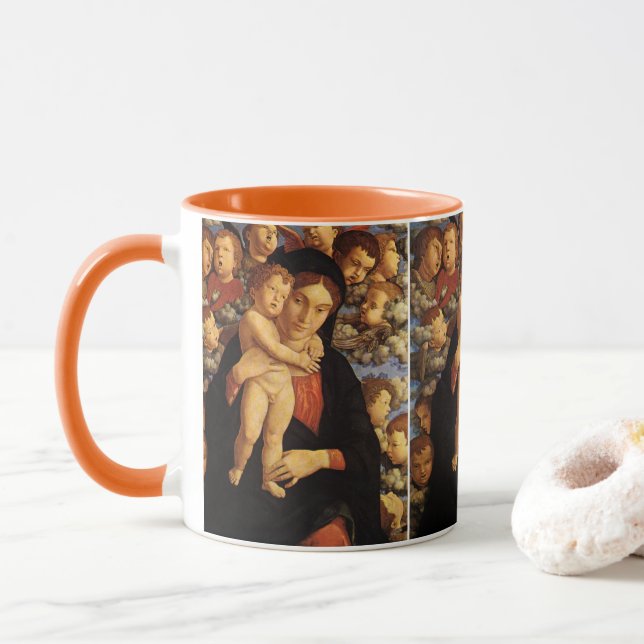 Madonna von Tscherubim von Andrea Mantegna Tasse (Mit Donut)