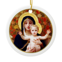 Madonna von W. Bouguereau. Fine Art Christmas Gesc