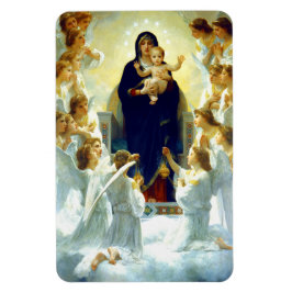 Madonna von W. Bouguereau. Fine Art Christmas Gesc Magnet