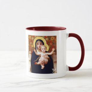 Madonna von W.Bouguereau.Fine Art Christmas Gesche Tasse