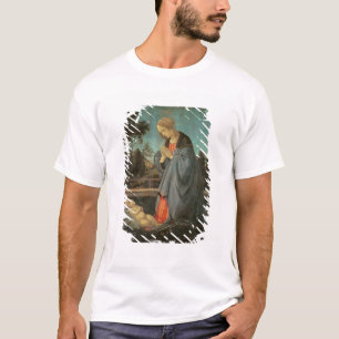 Madonna, welches das Kind, c.1477-80 anbetet (Öl T-Shirt