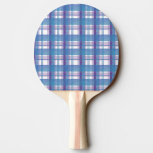 Madras Kariert Blau und Violett Tischtennis Schläger