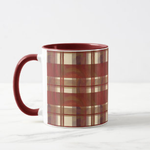 Madras Kariert Fall Red Tasse