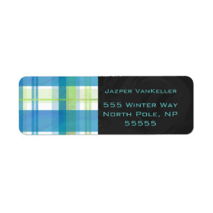 Madras Kariert Green und Blue