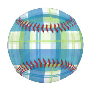 Madras Kariert Green und Blue Baseball