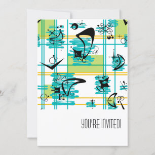 Madras Mitte des Jahrhunderts Einladung