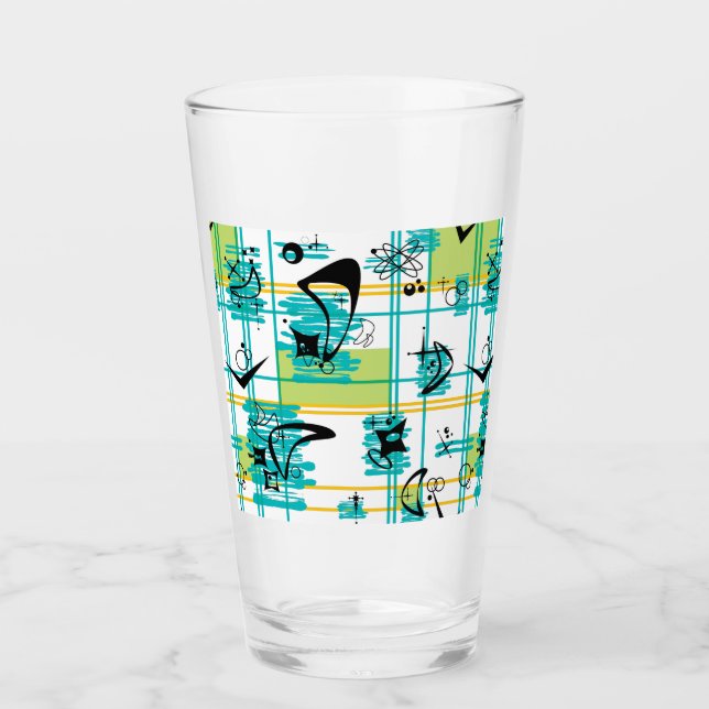 Madras Mitte des Jahrhunderts Glas (Vorderseite)