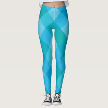 Madras Moment - Karierte blaugrüne Muster-Leggings