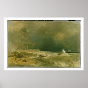 Madras, oder Fort St. George, in der Bucht von Ben Poster