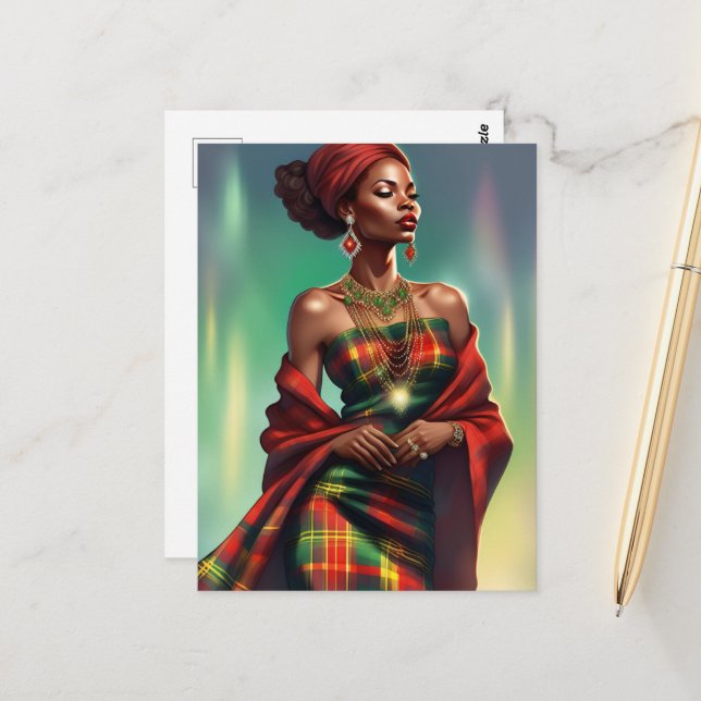 MADRAS-POSTKARTE POSTKARTE (Vorderseite/Rückseite Beispiel)