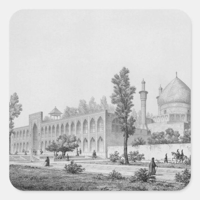 Madrasa-yi Masjid-i Shah Sultan Hussein, in Isfaha Quadratischer Aufkleber (Vorderseite)