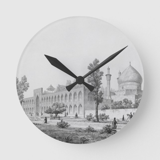 Madrasa-Yi Masjid-i Shah Sultan Hussein, in Isfaha Runde Wanduhr (Vorderseite)