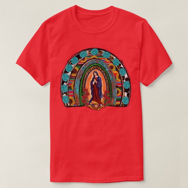 Madre Our Lady Virgen de Guadalupe Abuela Meican R T-Shirt (Design vorne)