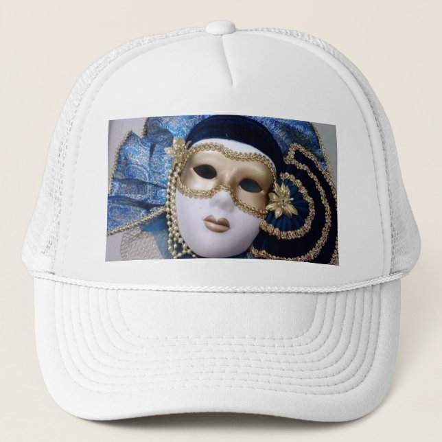 MADRI GRA MASK HAT TRUCKERKAPPE (Vorderseite)
