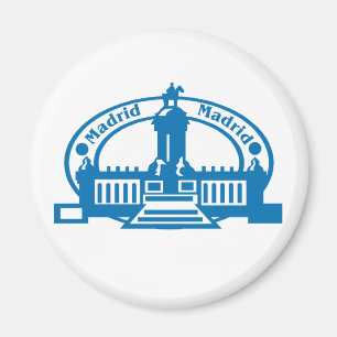 Madrid-Briefmarke Magnet