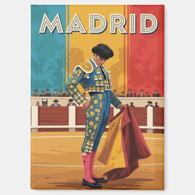 Madrid Bullfighter Spain Travel Magnet (Vorderseite)