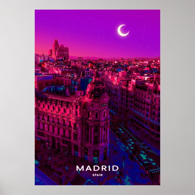 Madrid City Poster (Vorne)