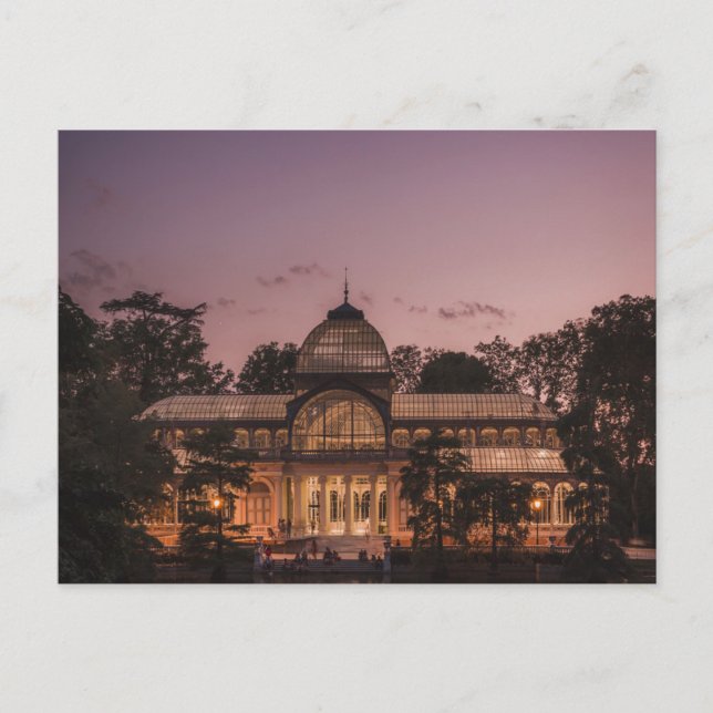 Madrid Crystal Palace Reisen Postkarte (Vorderseite)