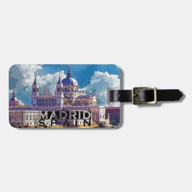 Madrid Gepäckanhänger (Vorderseite horizontal)