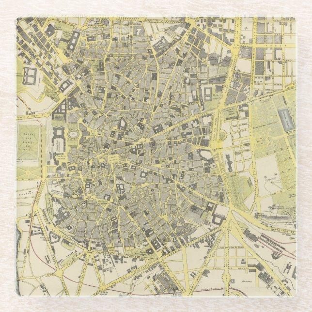 Madrid Glasuntersetzer (Vorderseite)