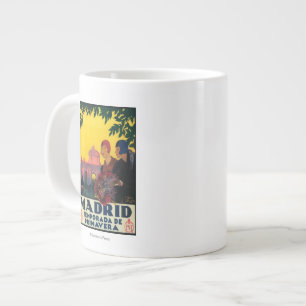 Madrid im Frühling Reisewerbeposter Jumbo-Tasse