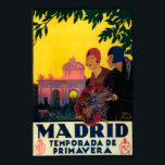 Madrid in Springtime Travel Promotional Poster<br><div class="desc">Madrid,  Spanien - Madrid in Springtime Travel Promotional Poster - Madrid,  Spanien wurde 1930 gegründet. Dieses Bild zeigt Szenen aus Madrid,  Spanien.</div>