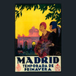 Madrid in Springtime Travel Promotional Poster<br><div class="desc">Madrid, Spanien - Madrid in Springtime Travel Promotional Poster - Madrid, Spanien wurde 1930 gegründet. Dieses Bild zeigt Szenen aus Madrid, Spanien.</div>
