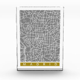 Madrid Karte Fotoblock