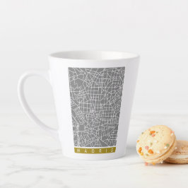 Madrid Karte Milchtasse