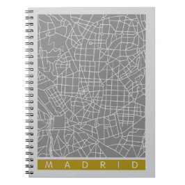 Madrid Karte Notizblock
