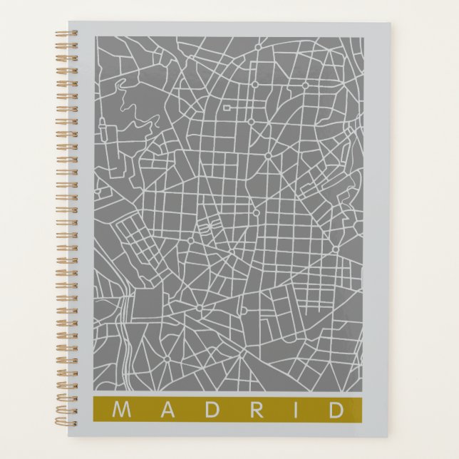 Madrid Karte Planer (Vorderseite)