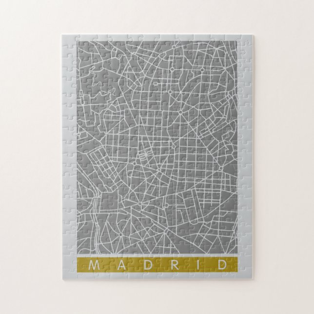 Madrid Karte Puzzle (Vertikal)