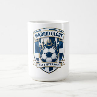 Madrid Majestic Skyline Glory, Soccer Heritage Fan Kaffeetasse