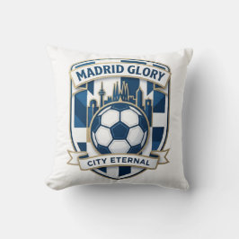 Madrid Majestic Skyline Glory, Soccer Heritage Fan Kissen