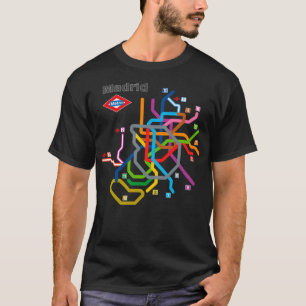 Madrid Metrodiagramm T-Shirt