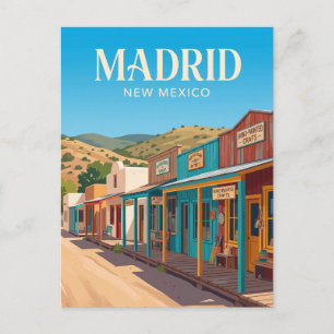 Madrid New Mexico Postkarte