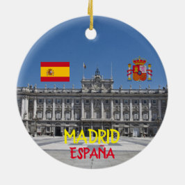 Madrid Panorama Weihnachtsschmuck